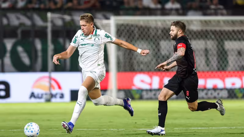 Veja gol em Bragantino x Palmeiras: Flaco López abre o placar