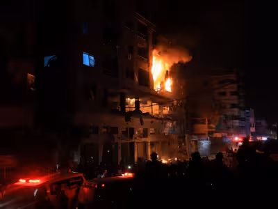 Hamas leader targeted as Israeli strikes kill at least seven in Gaza City on Nakba Day