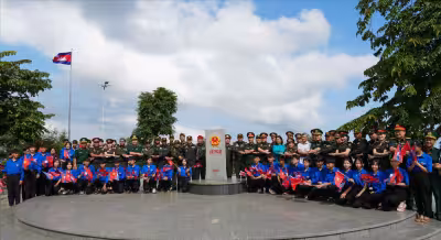 Cambodia: Young officers visit tri-border marker to reinforce Vietnam–Laos ties