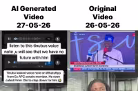 Vdm video altered with AI audio sparks calls for prosecution in Nigeria