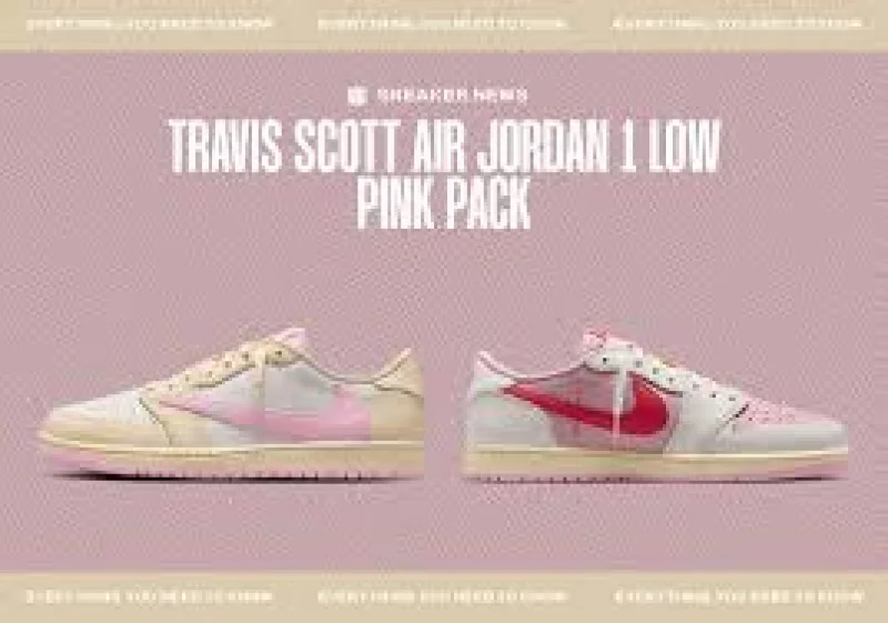 Air Jordan 1 Travis Scott Shy Pink and Tropical Pink Set for May 29 Release